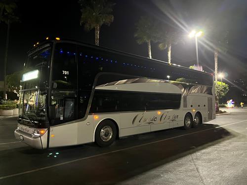 Our 73 Passenger Double Decker Charter Coach