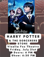 Visalia Fox Theatre: Harry Potter and the Sorcerer's Stone