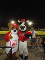 The Good Neighbear and Tipper enjoying the game