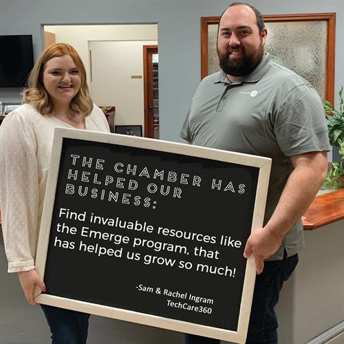Sam and Rachel Ingram took part in the 2018 Visalia Chamber Of Commerce EMERGE program created to help new businesses start, grow, or change.