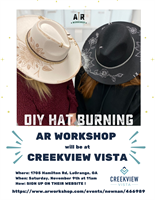 DIY Hat Burning at Creekview Vista