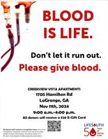 Blood Drive at Creekview Vista