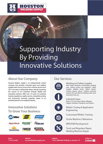 Supporting Industry by Providing Innovative Solutions