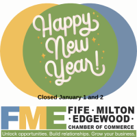 Chamber office closed New Year's holiday