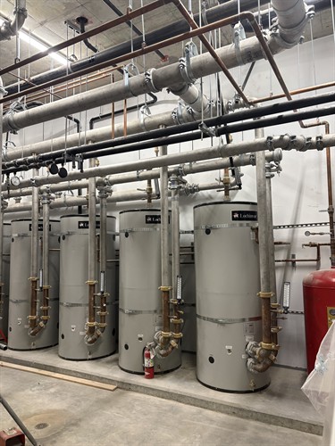 Commercial Hot Water Storage Tank Installation - Near Fife, WA