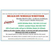 Community Fundraiser for Meals On Wheels Whittier