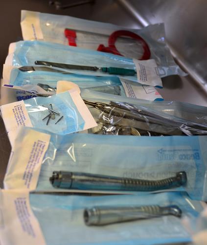These sterilized instruments and handpieces or drills provide a high level of safety for our patients. 