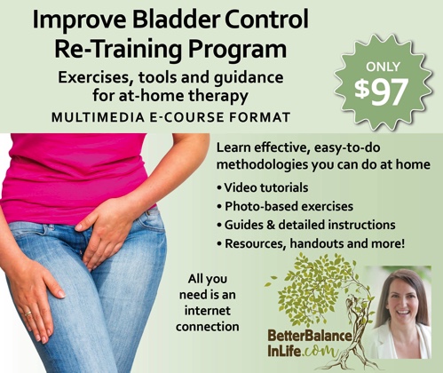 Improve Bladder Control Re-Training Program E-Course