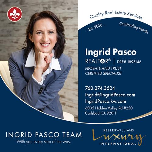 Ingrid Pasco, Realtor / business card