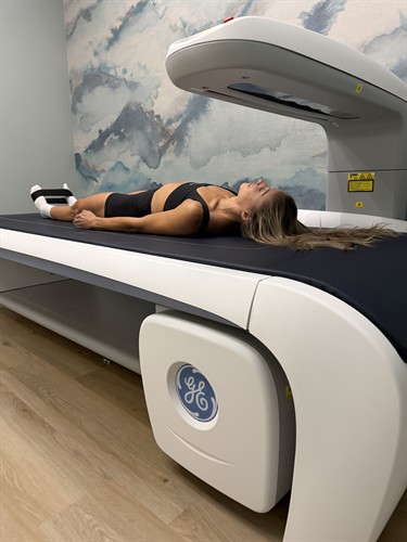 Quick and easy 6 min scan performed fully clothed. 