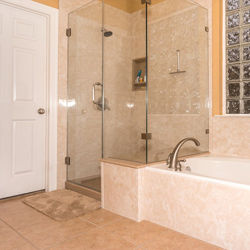Shower and Tub Remodel Using Solid Surface Solutions
