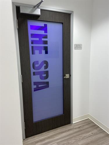 Spa area door