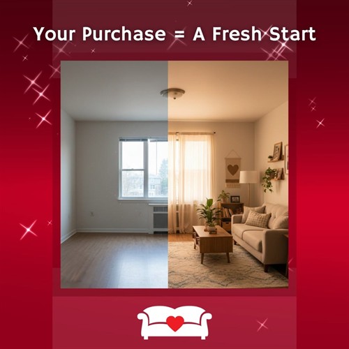 Your Purchase = A Fresh Start
