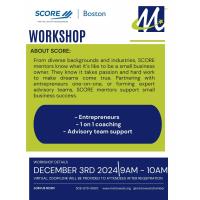 SCORE Boston Overview workshop (Virtual)