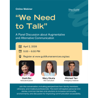 "We Need to Talk": A Panel Discussion about Augmentative and Alternative Communication