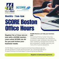 SCORE Boston - Office Hours April 26