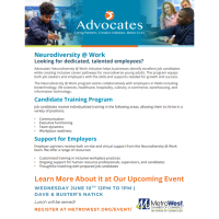 Lunch and Learn: Neurodiversity at Work with Advocates