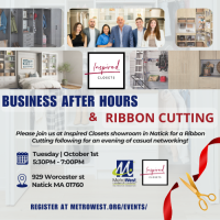 Business After Hours + Ribbon Cutting Inspired Closets Natick