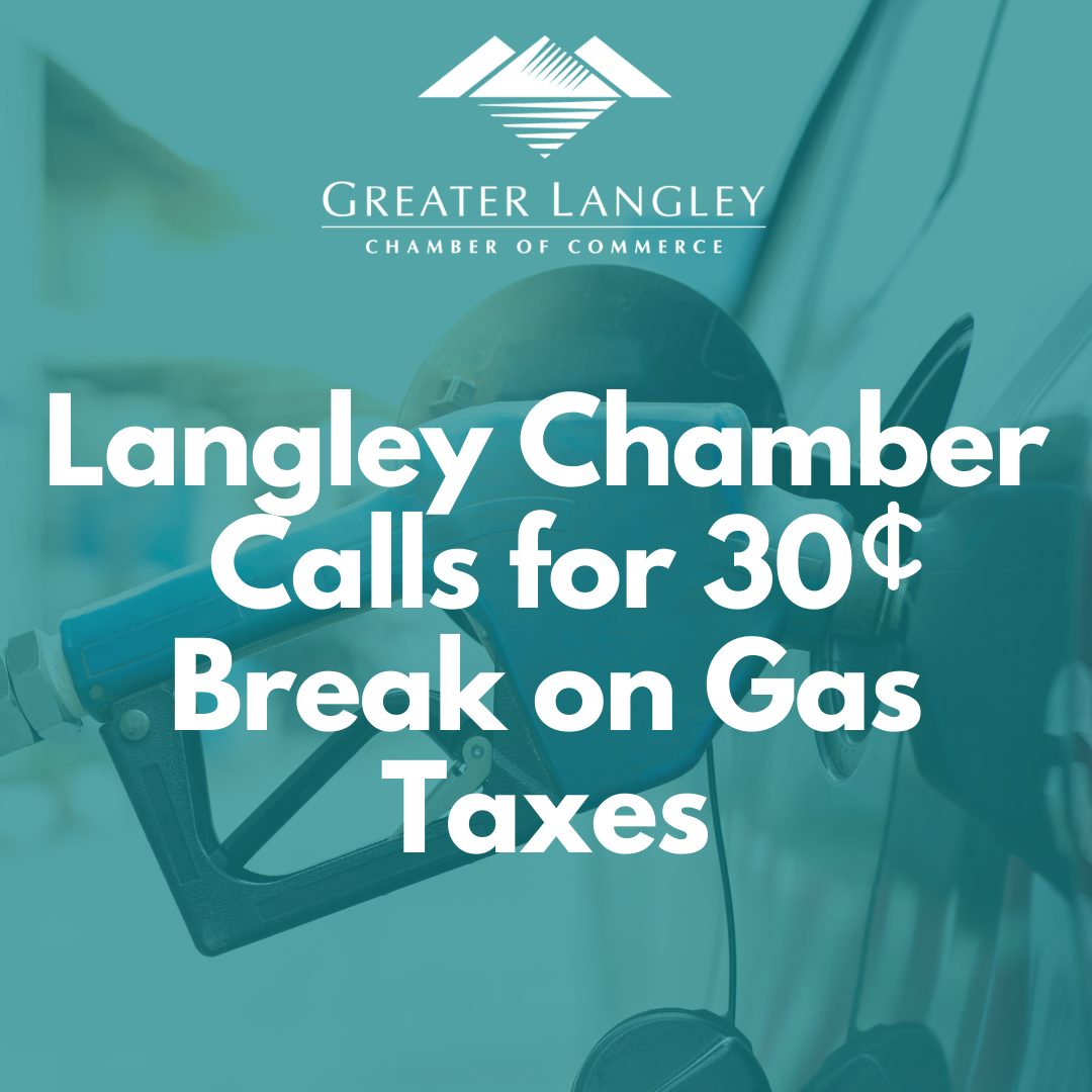 Langley Chamber Calls for 30 cent/litre Break of Gas Taxes