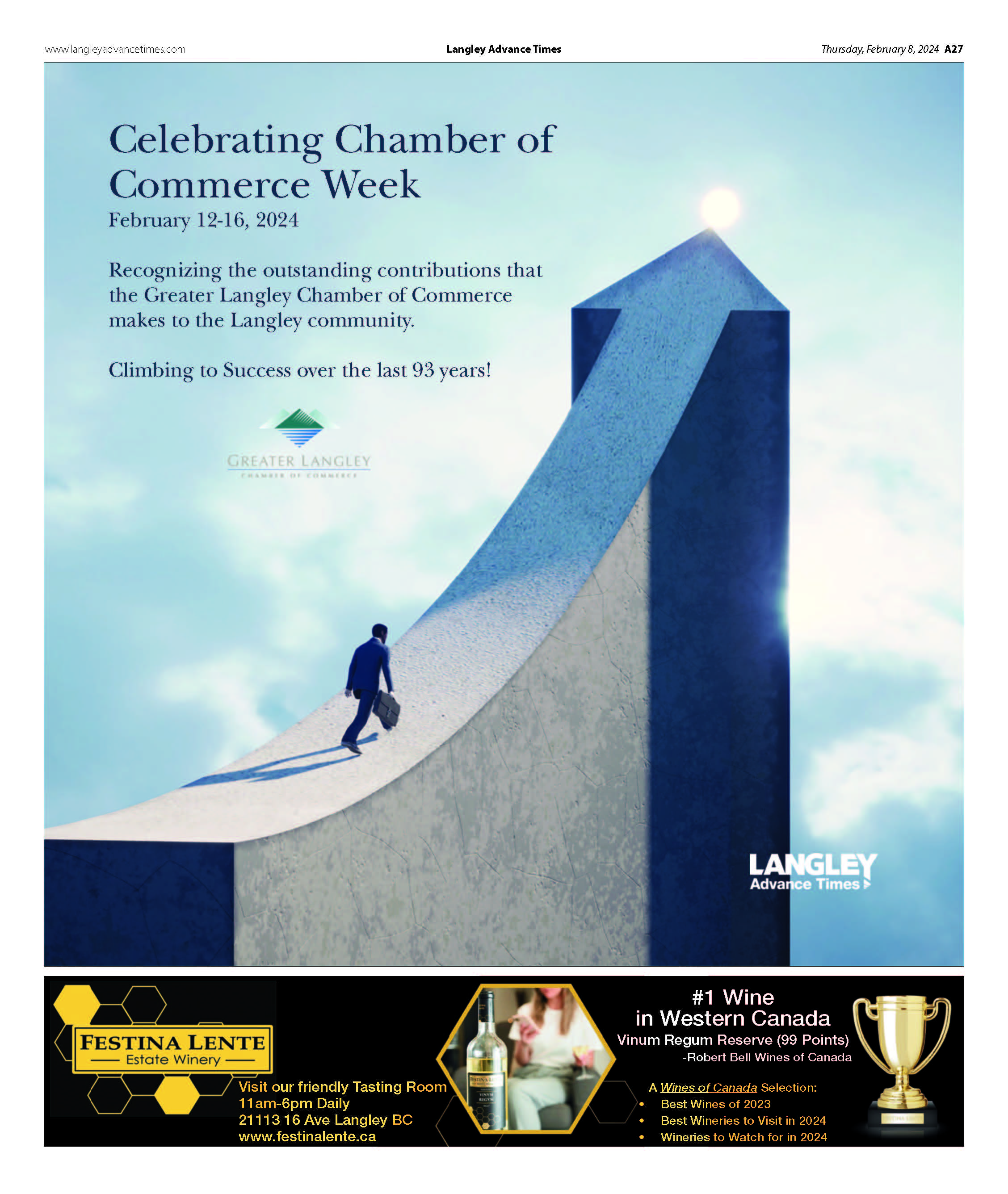 Image for It's Chamber of Commerce Week!   Read the Special Feature in the Langley Advance Times!