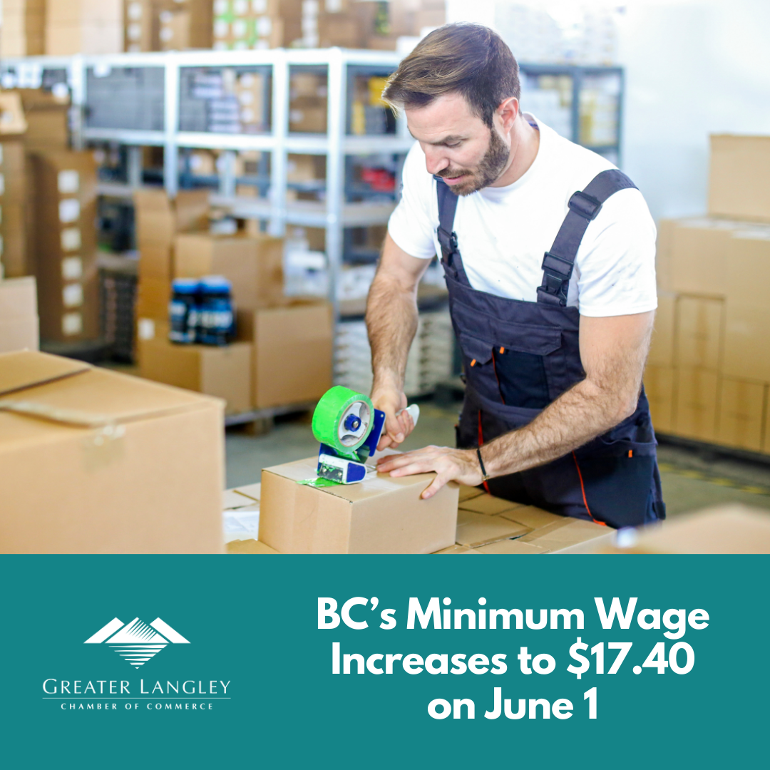 Image for BC's Minimum Wage To Increase to $17.40 on June 1, 2024