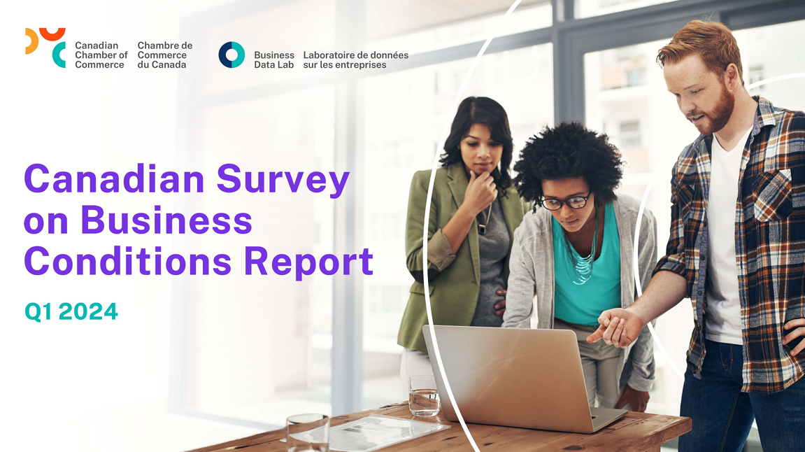 Image for Data for Business:  Q1 2024 Canadian Survey on Business Conditions Reveals Business Outlook and Obstacles