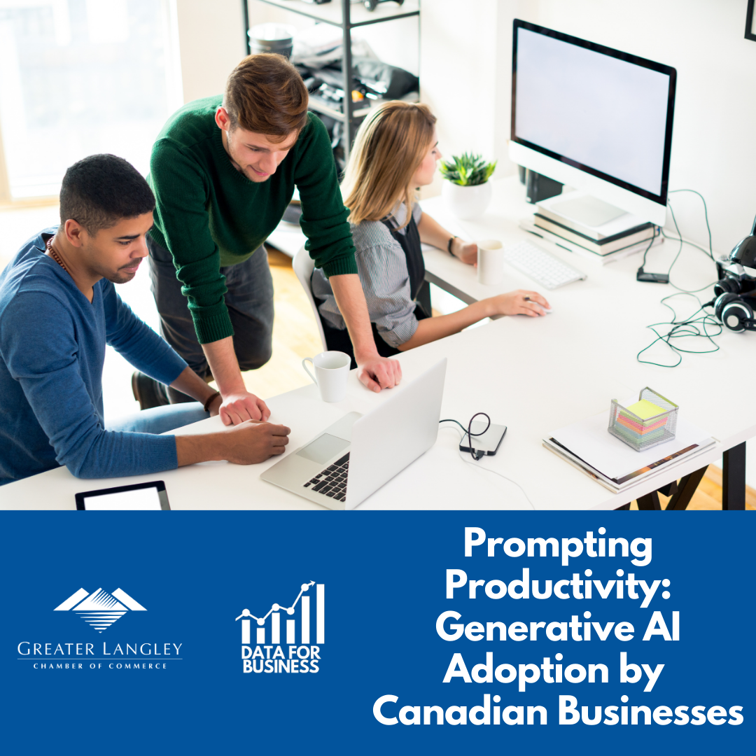 Image for Data for Business: Prompting Productivity: Generative AI Adoption by Canadian Businesses