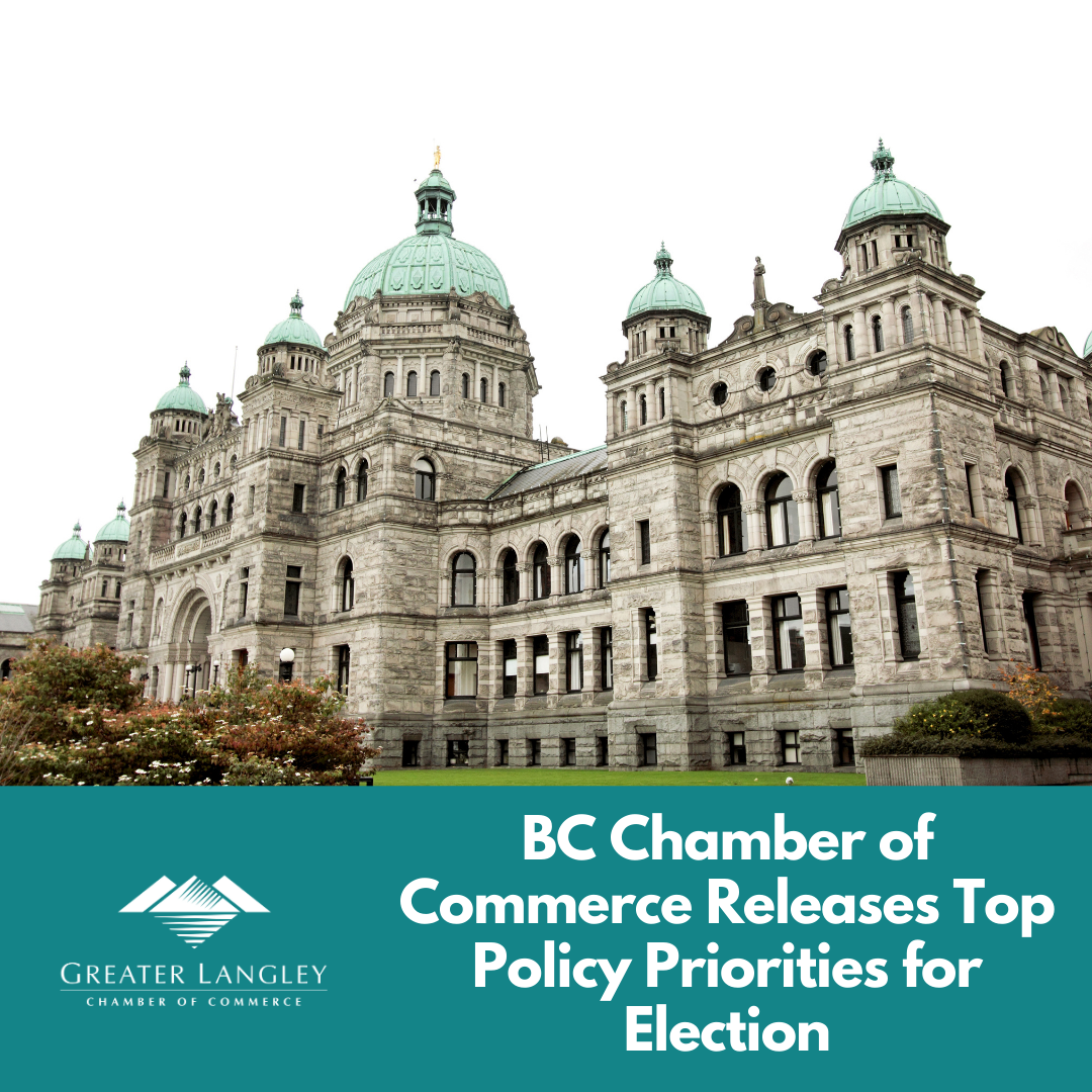 BC Chamber of Commerce Releases Policy Priorities for the Provincial Election, Including Top Langley Proposals