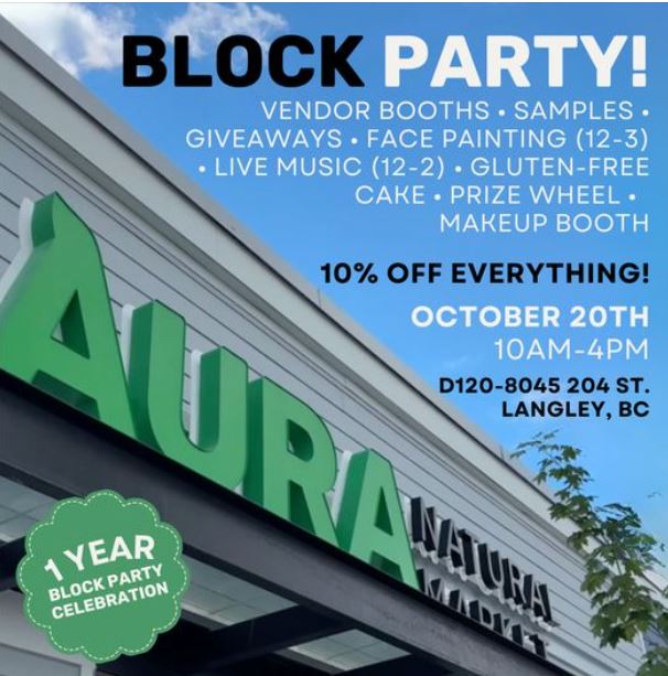 Image for Aura Natural Market Announces Block Party at Langley Location