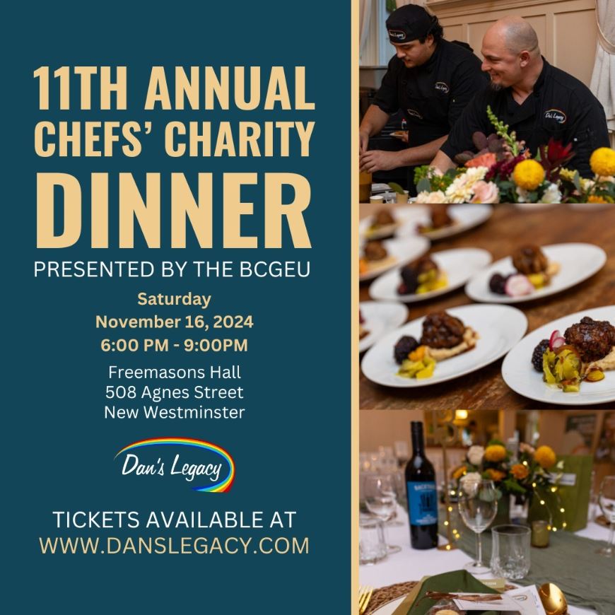 Join Dan's Legacy for their 11th Annual Chef's Charity Dinner!