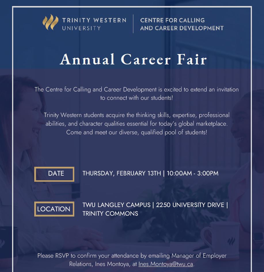 Image for Trinity Western University Hosts Annual Career Fair