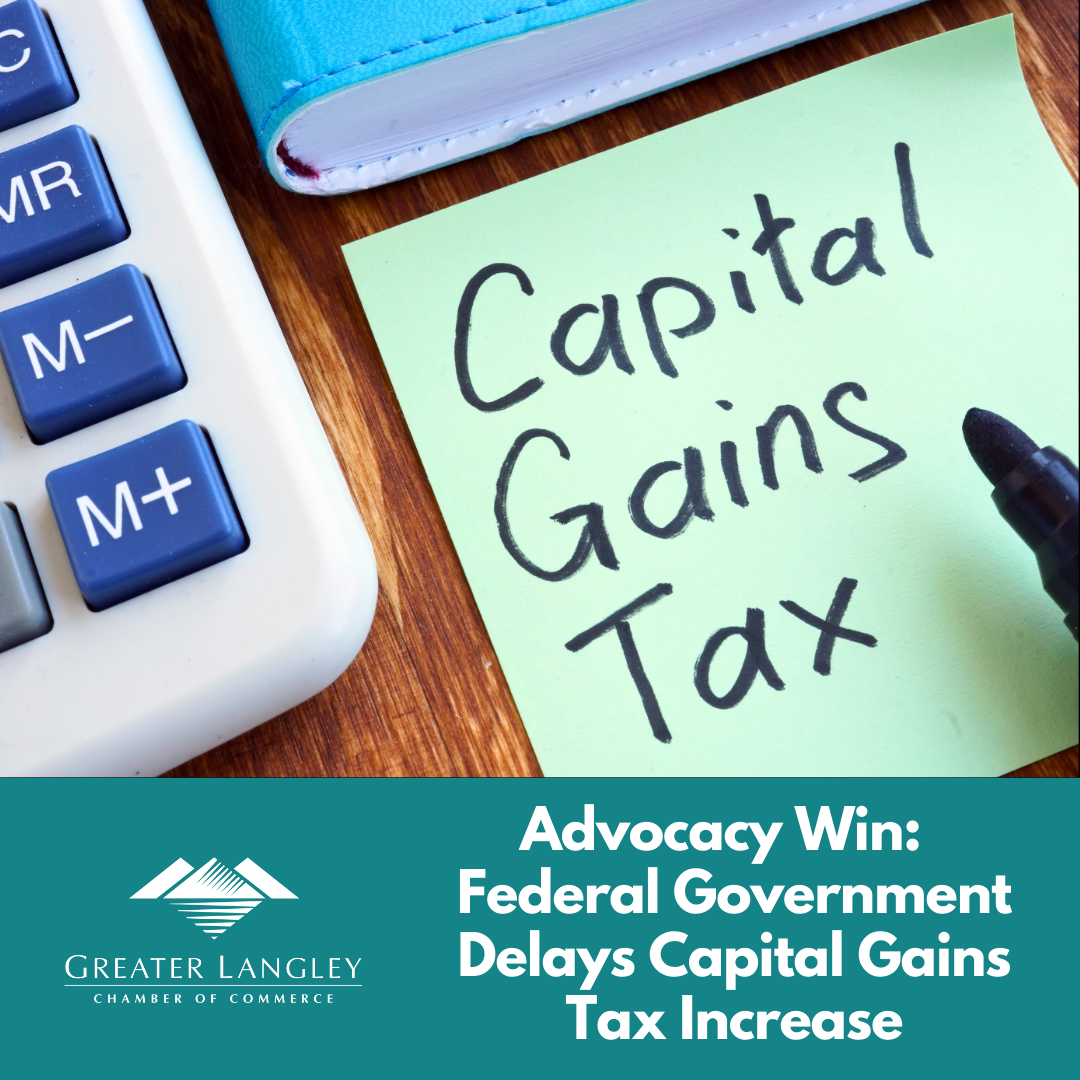 Image for Advocacy Win:  Federal Government Delays Capital Gains Tax Increase