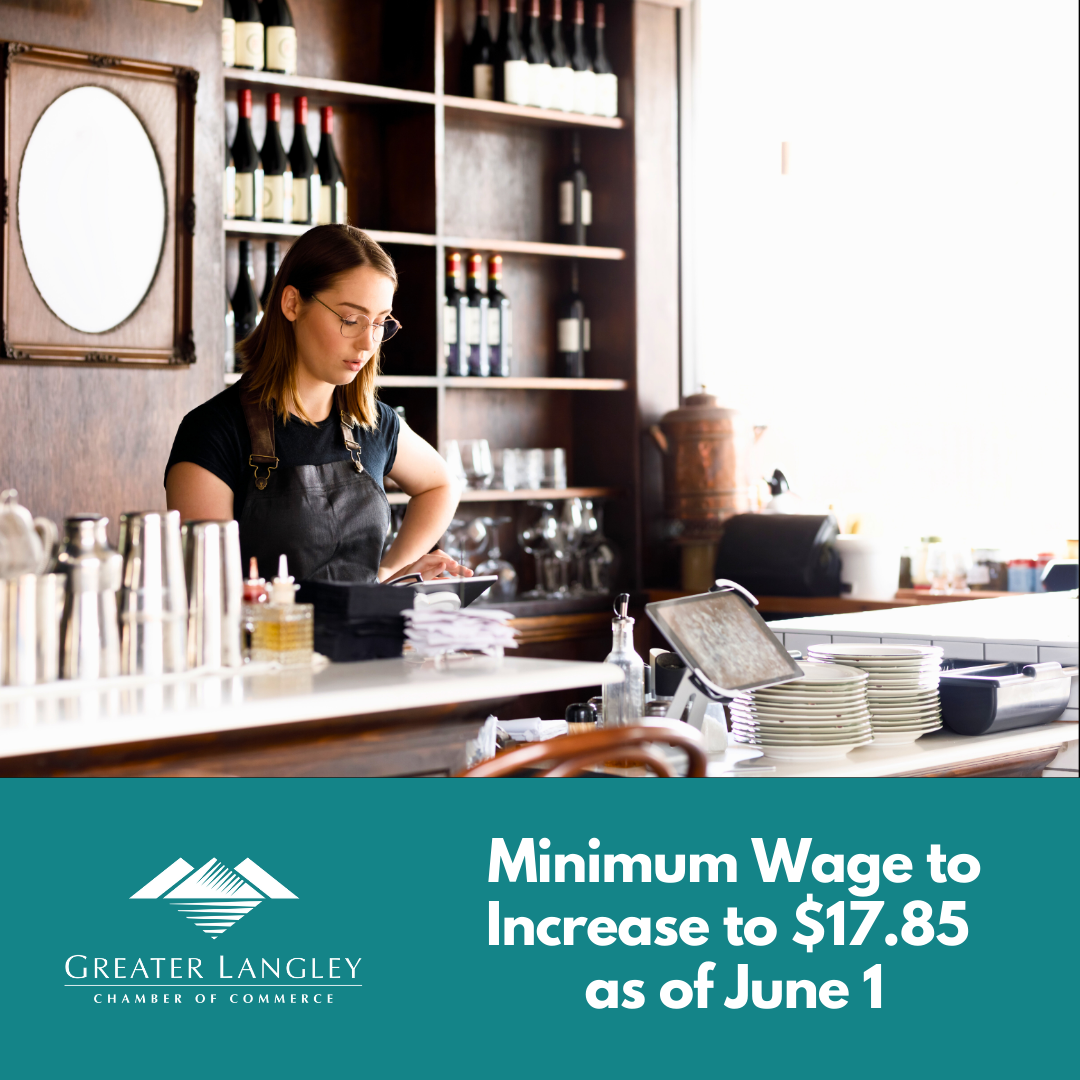 Image for BC's Minimum Wage to Increase to $17.85 as of June 1