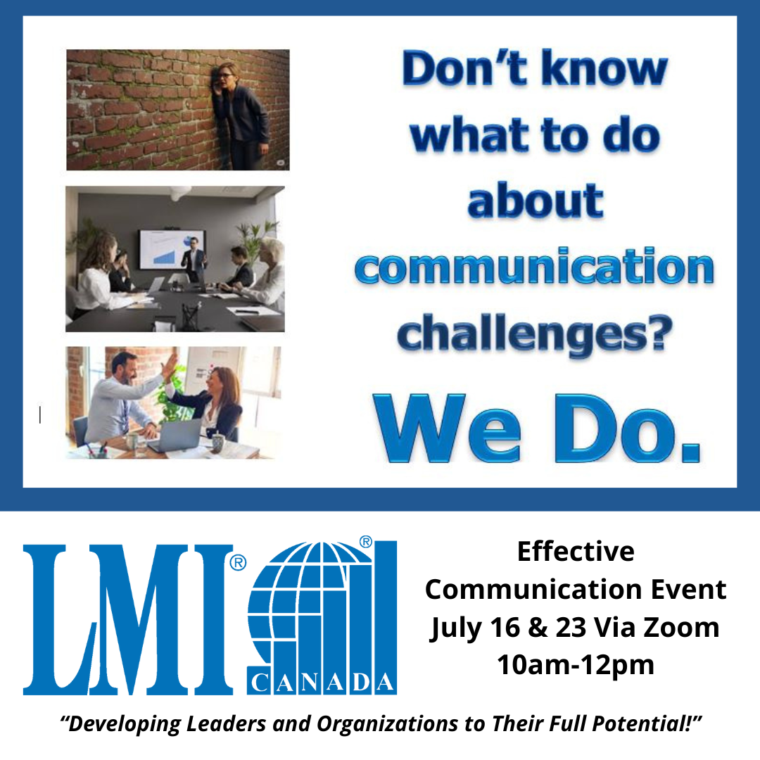 Image for Effective Communication Zoom Workshop with Rod Ezekiel and LMI Canada July 16&23
