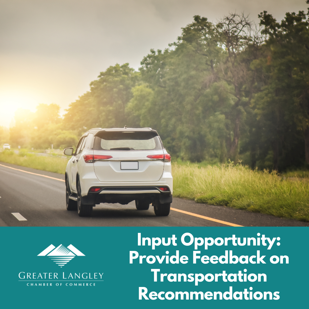Image for Input Opportunity: Provide Feedback on Chamber's Transportation Recommendations