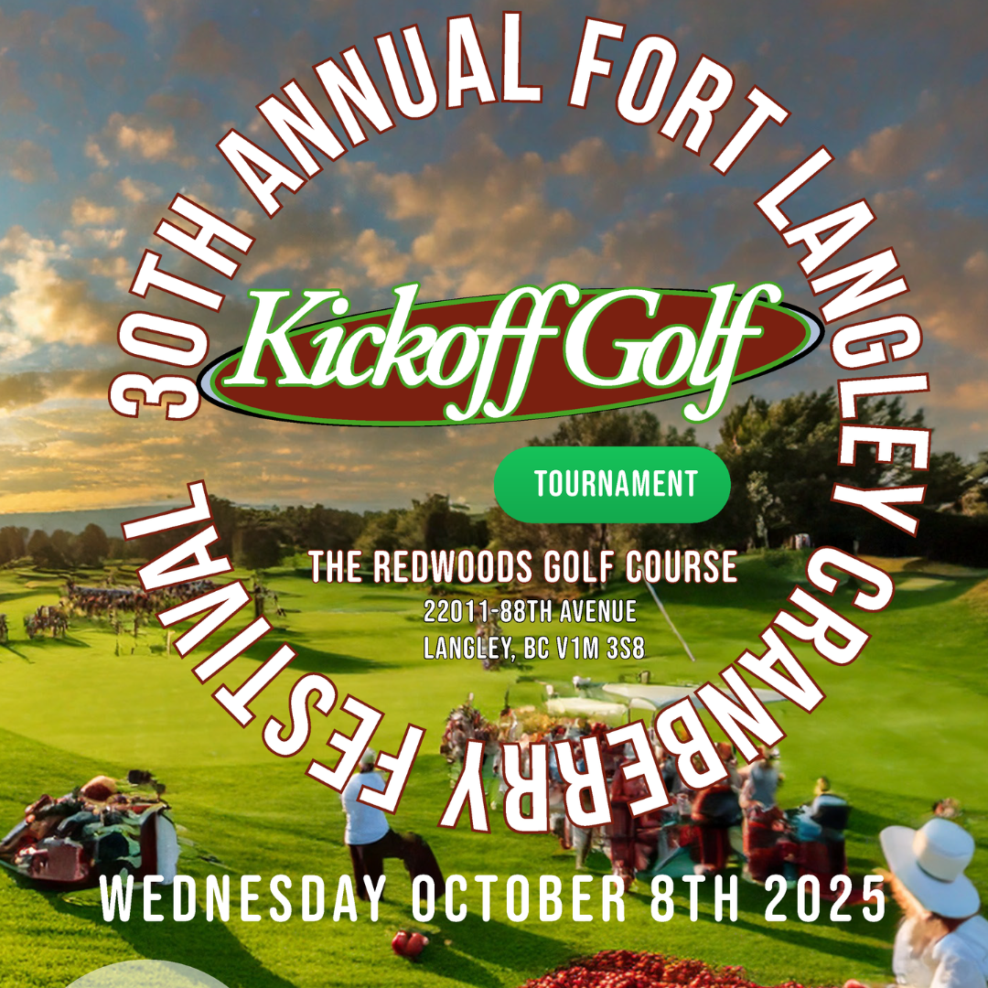 Image for Kick Off to the 30th Annual Fort Langley Cranberry Festival Golf Tournament October 8th