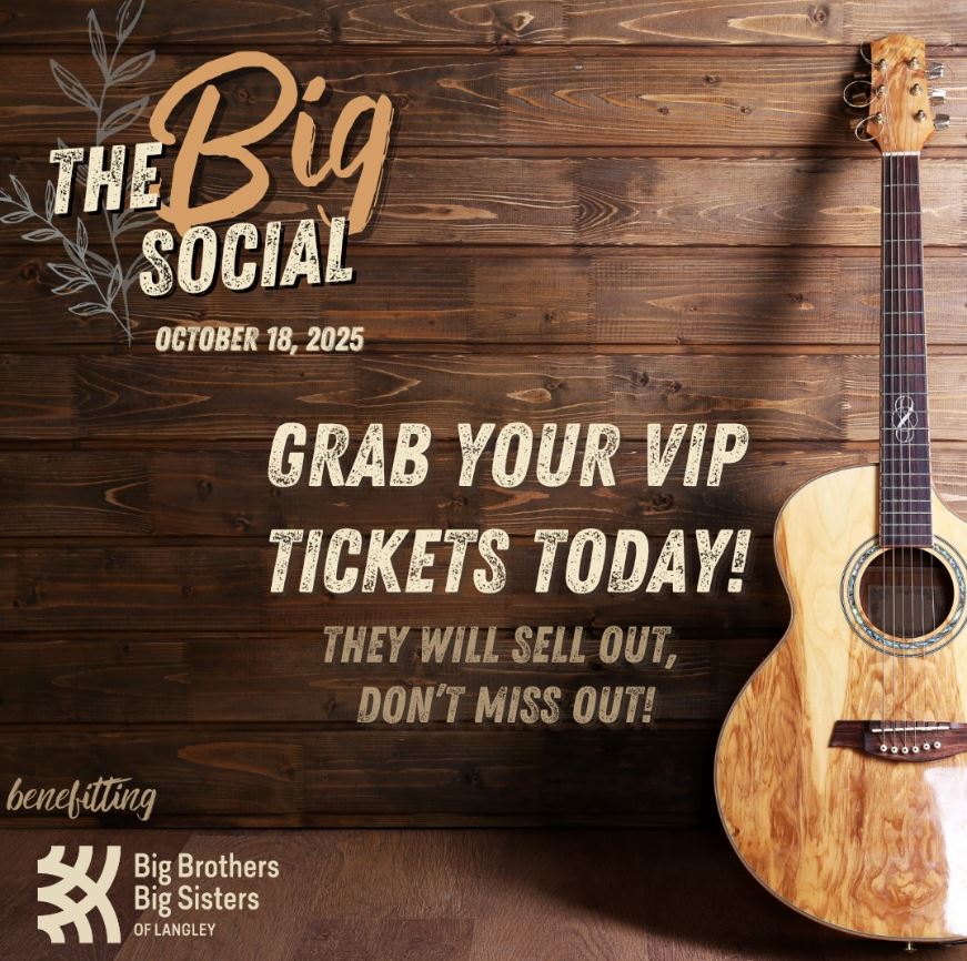 Image for Join Big Brothers Big Sisters of Langley on October 18th for their 2nd Annual Big Social Fundraiser!
