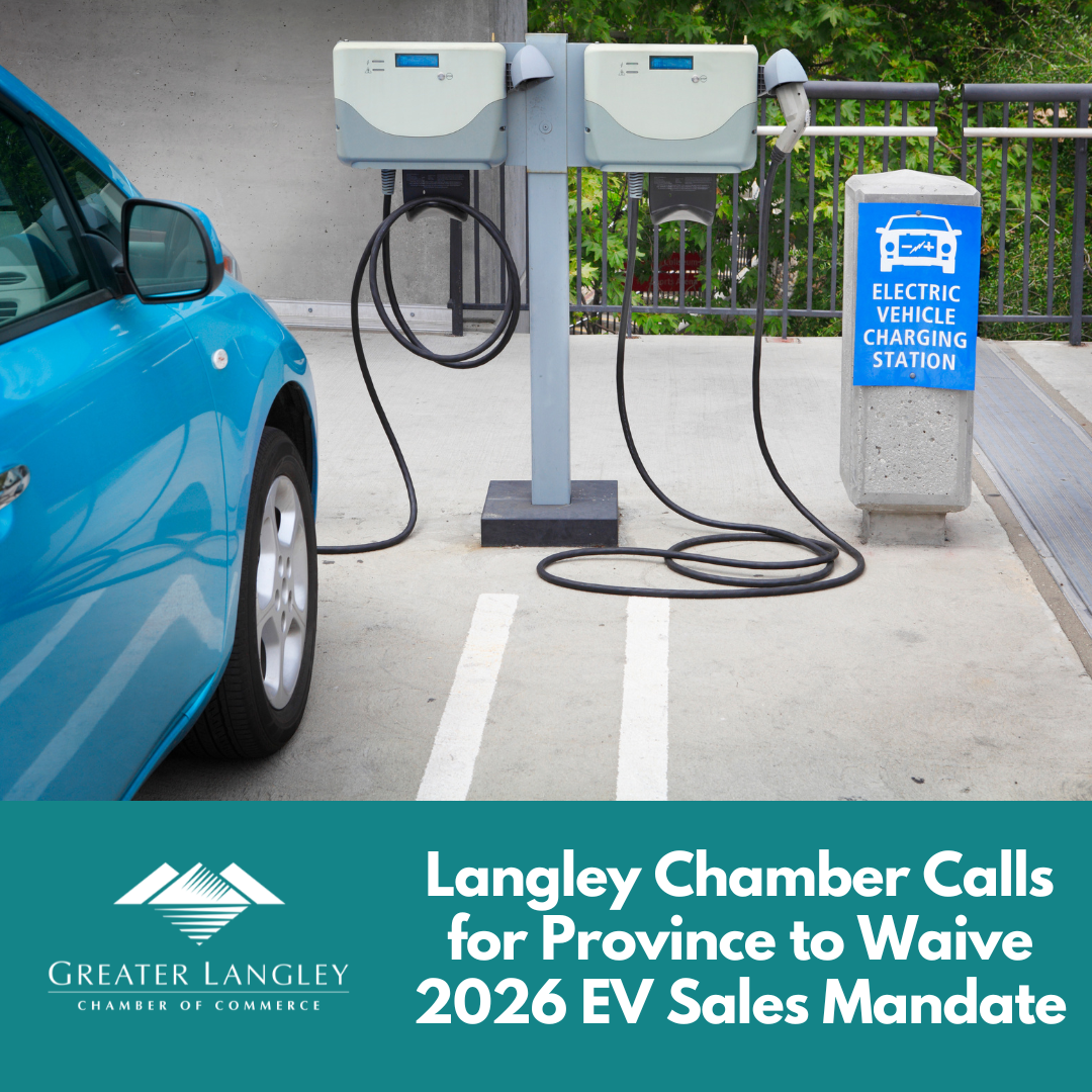 Image for ​Langley Chamber Calls for Province to Waive 2026 EV Sales Mandate