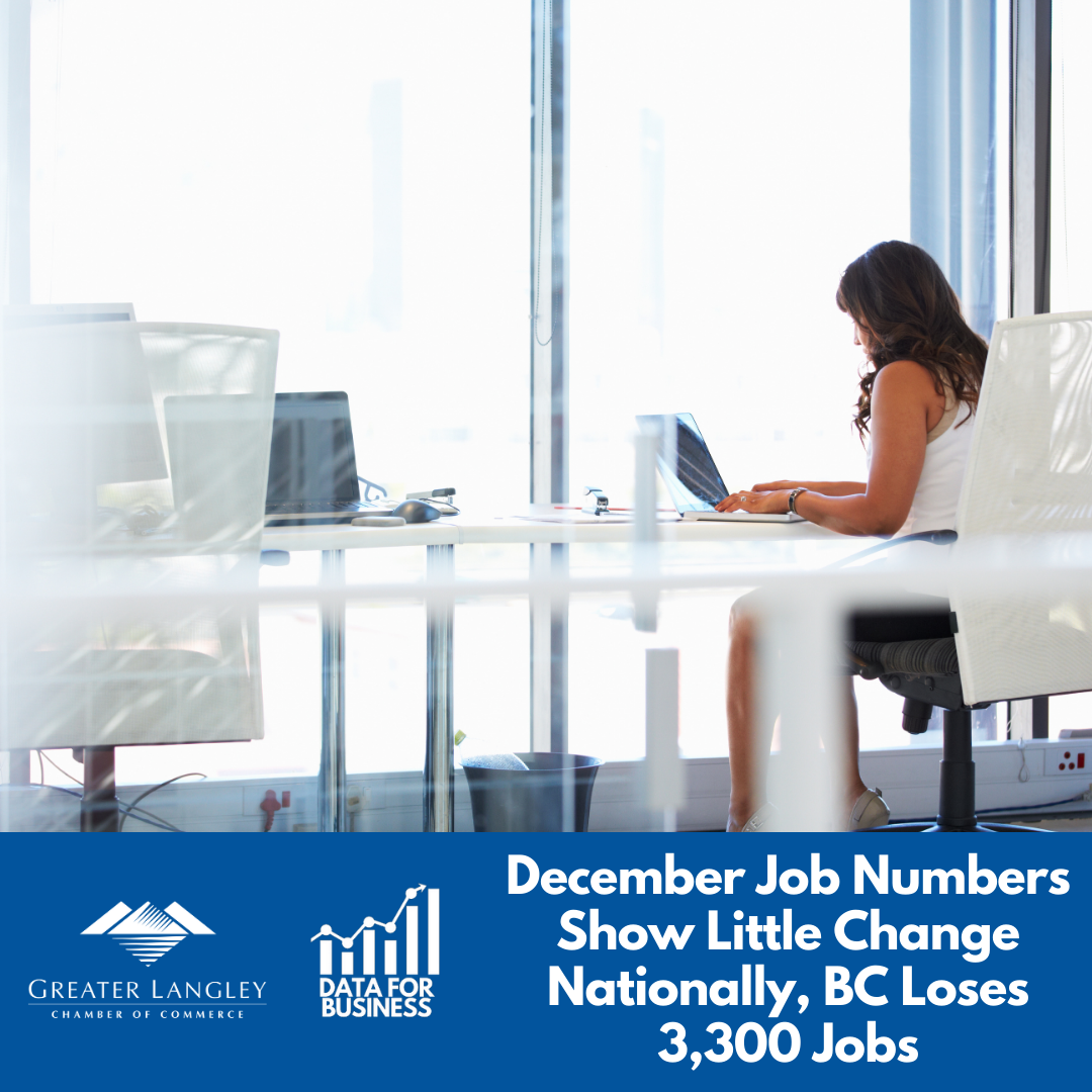 Image for Data for Business: December Job Numbers Show Little Change Nationally, BC Loses 3,300 Jobs