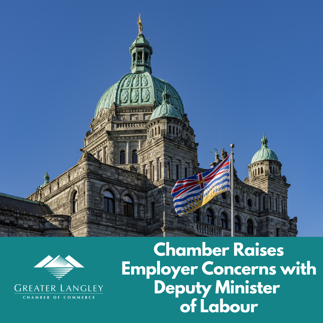 Image for ​Chamber Raises Employer Concerns with B.C. Deputy Minister of Labour