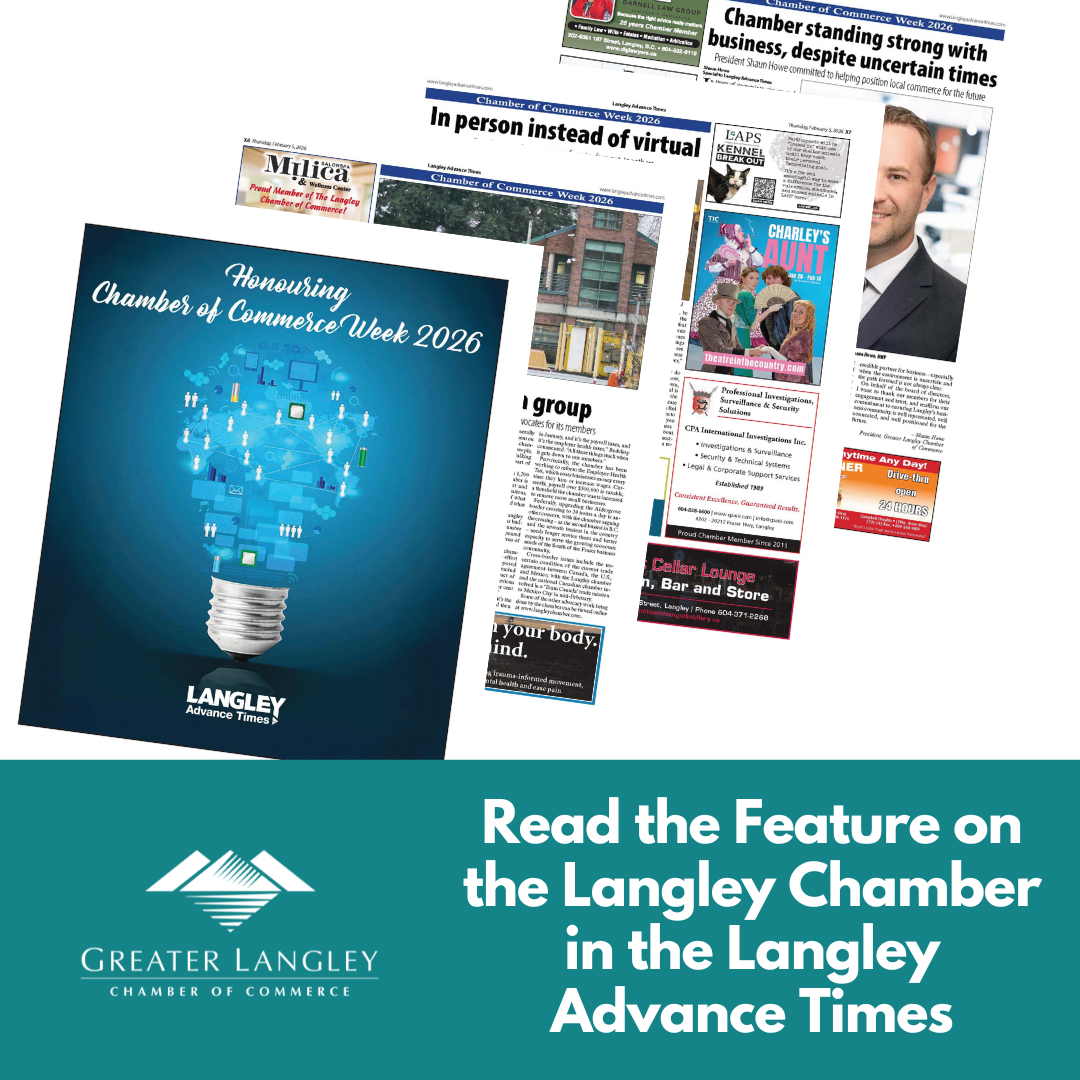 Image for Read our Chamber Feature in the Langley Advance Times