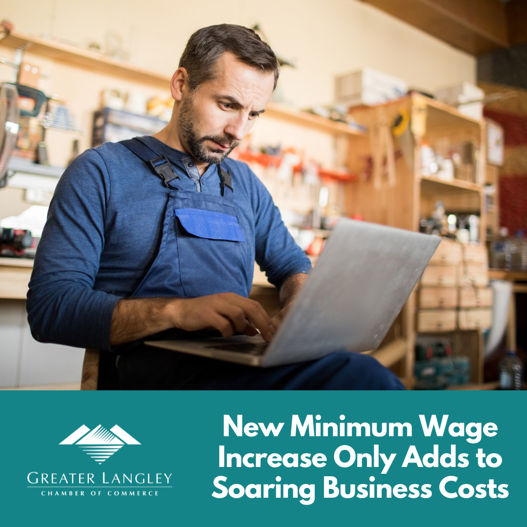 Image for News Release: ​New Minimum Wage Increase to $18.25 Adds to Mounting Cost Pressures Facing BC Businesses