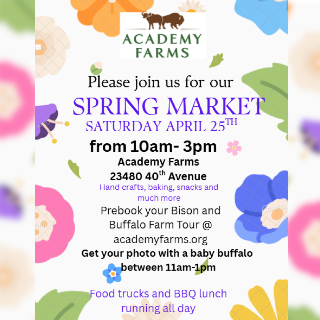 Image for Academy Farms Hosting Spring Market & Family Fun Day on April 25