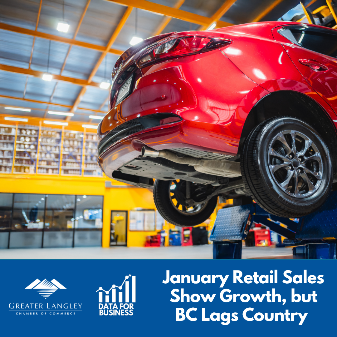 Image for Data for Business: ​January Retail Sales Show Growth, BC Lags Country