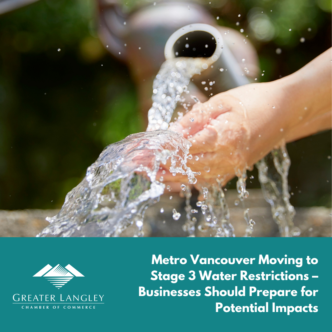 Image for Metro Vancouver Moving to Stage 3 Water Restrictions – Businesses Should Prepare for Potential Impacts