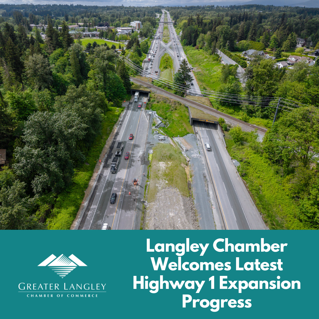Image for ​Langley Chamber Welcomes Latest Highway 1 Expansion Progress