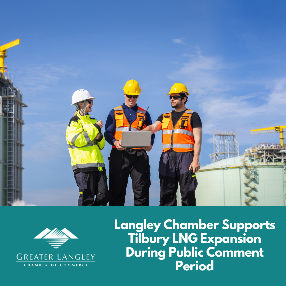 Image for Langley Chamber Supports Tilbury LNG Expansion During Public Comment Period