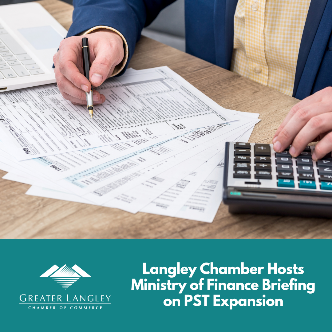 Image for Langley Chamber Hosts Ministry of Finance Briefing on PST Expansion