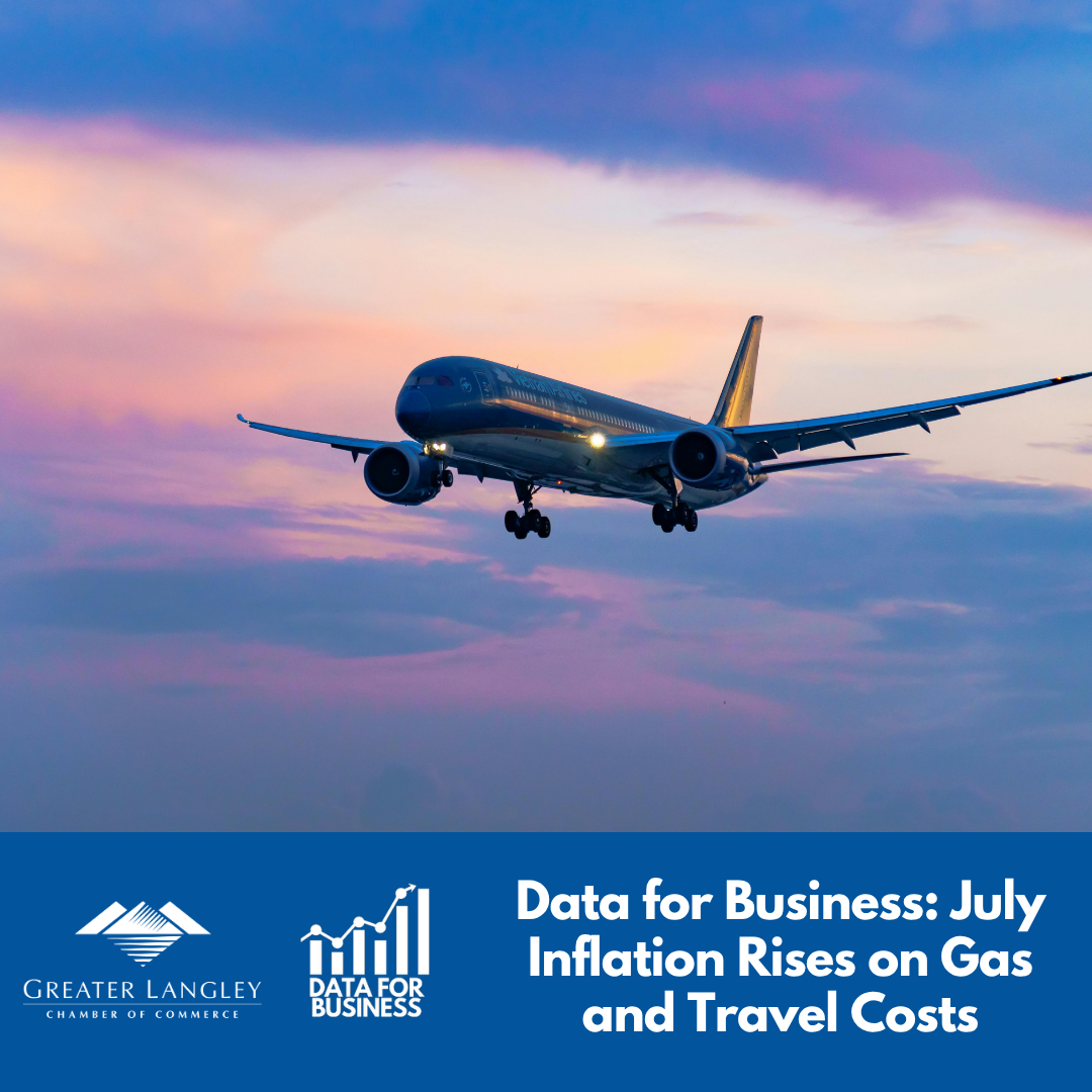 Image for Data for Business: July Inflation Rises on Gas and Travel Costs