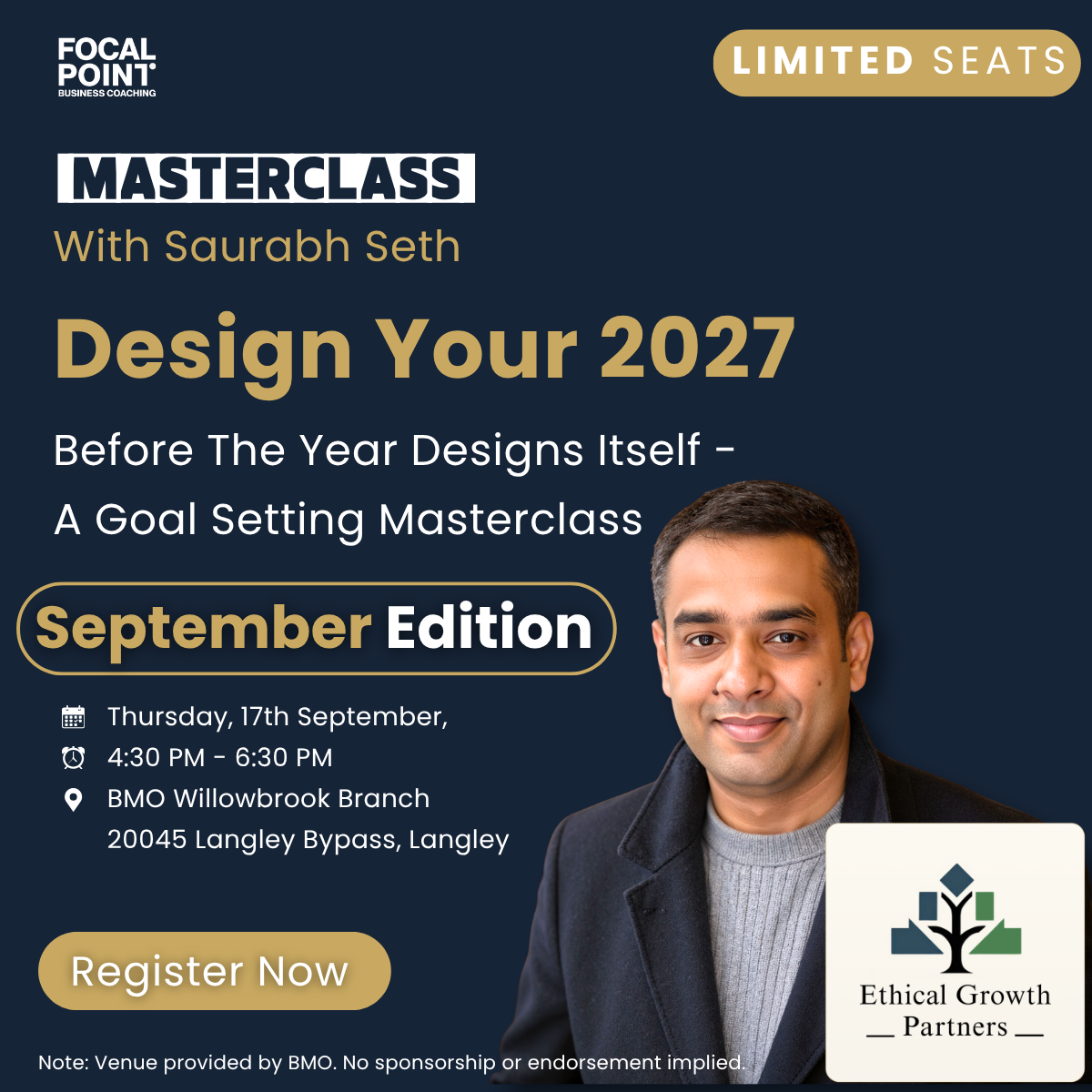 Image for Free September Masterclass Hosted By Saurabh Seth